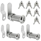 3 Packs Cabinet Locks With Keys 1-1/2" Long Cam Keyed Alike Tool Silvery New. Price: $11.67.