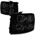 Upgrade Your Truck Look Black Smoke Headlights For 07-13 Silverado New. Price: $179.99.