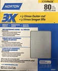 Norton Prosand Sandpaper #02641 - 80G Pack Of 20 Sheets New. Price: $21.90.
