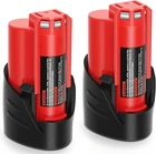 Pack Battery Replacement For Milwaukee M12 12V 4.0AH Compatible With New. Price: $43.30.