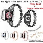 Diamond Metal Band Case For Apple Iwatch S11 10 9 8 7 6 5 SE3 ULTRA3 Strap New. Price: $15.99.