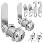 Pertinel Cam Locks Cabinet Keyed Alike, 1-3/8'' Inch 2PCS, Silver New. Price: $17.50.