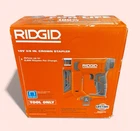 Ridgid Narrow Crown Stapler 3/8 18V Brushless Cordless Tool Only R09897B New. Price: $119.00.