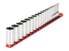 Tekton 3/8 Inch Drive Deep 6-POINT Socket Set With Rail, 19-PIECE (6-24 Mm) ... New. Price: $90.26.