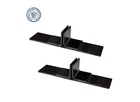 FHCB2MB Free Standing Partition Bracket Set Matte Black - Pack Of New. Price: $246.98.