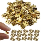 Gxxmei 100PCS Mini Hinges Pure Copper Cabinet Drawer Butt Gold New. Price: $17.49.