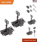 2 Sets Antique Skeleton Key Lock For Cabinet Cupboard Furniture (red Brass). Price: $13.23.