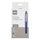 Office Depot Super Comfort Grip Retractable Ballpoint Pens, Blue Ink, 12-PACK New. Price: $12.88.