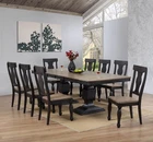 Kings Brand Alleyton 9 Piece Charcoal & Oak Dining Room Set, Table 8 Chairs New. Price: $1635.99.