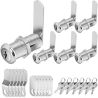 Cylinnda Cabinet Locks With Keys, 1-1/2" Long Cam Inch, 6 Pack New. Price: $34.52.