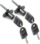 Howdia 4 Pcs - Zinc Alloy Drawer Lock Desk Wardrobe Furniture Cabinet Black New. Price: $17.86.