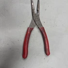 Snap-on 196CF 8" Talon Grip Long-nose Pliers With Cutter Red Usa Used. Price: $35.00.