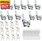 12 Pack Cabinet Cam Keyed Alike, 7/8" Rv Storage Door Locks, 24 Keys For New. Price: $42.11.