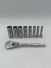 Matco 1/4 Drive Metric Deep Socket Set AP5T Ratchet 5MM-14MM Usa Used. Price: $69.00.