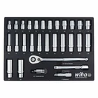 Wiha 33895 29 Piece 1/2" Drive Professional Standard Deep Socket Tray Set New. Price: $133.97.