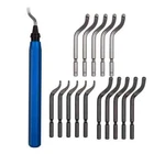 Metal Deburring Tool Kit, 15PCS Rotary Blades Set With Handle Freship New. Price: $20.59.