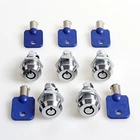 Eg Starts Pack File Cabinet Cam Lock Keyed Alike, 5/8 Inch & 7/8 Chrome New. Price: $18.98.