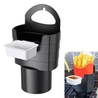 Merdege Car French Fry Holder With Sauce Cup, Compact Easy-clean Black New. Price: $14.14.