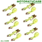 All-carb 2" 15' 5000 Lb 6 Ratchet Straps With J Hook Heavy Duty Tie Downs Yellow New. Price: $46.35.