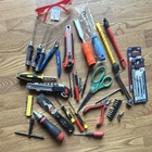 Mixed Lot Of Tools W/ Screwdrivers Pliers Scissors Drill Bits And More Excellent Used. Price: $26.98.