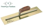 Kraft Tool 14"X5" Elite Series Star Golden Stainless Steel Trowel Wood Handle New. Price: $81.00.