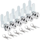 Uenhoy Pack Cam Locks Keyed Alike, 5/8" (16MM) Set For Inch, Chrome New. Price: $22.44.