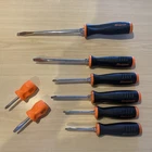 Snap 8PC Instinct Soft Grip Combination Screwdriver Set Orange Used. Price: $181.56.
