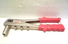 Ace Riveter Tool With 3 Fittings For Different Size Rivets And Wrench Open. Price: $9.45.