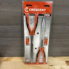 Crescent Pc. Straight And Bent Long Nose Dual Material Plier Set PSX204C-06 New. Price: $39.95.