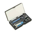 Noga NG9300 Deburring Tool Set: 11 Pc, Hss Blade Type S100, Plastic Handle New. Price: $155.23.