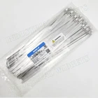 100 Pcs Band-it AS2119 Tie-lok 1/4" X 10" 304 Stainless Steel Cable Ties New. Price: $66.95.