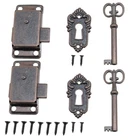 Meuey Lyot Antique Cabinet Locks With Key - 2PCS Vintage For Bronze New. Price: $9.11.