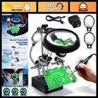 Led Magnifying Glass Soldering Station With Stand & Clamp - 2.5X 7.5X 10X For Cr New. Price: $30.39.