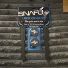 Snafu Lock-on Handlebar Grips Black Metal End Caps Bmx Mountain Bike Rubber New. Price: $13.50.