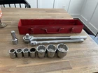 Napa Vanadium Taiwan 3/4 Drive Sae Socket Set 20 Ratchet + 16 Extension Used. Price: $139.00.