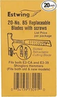 Estwing B20, Replacement Blades (E3-CA E3-39), 20PK New. Price: $13.71.