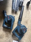 Bosch GBL18V-71N Battery Handheld Leaf Blower Blue Black W/ Attachments Used. Price: $120.00.