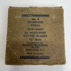 1960S #4 Standard Dural Saw Head For Moulding Cutter Blades 5/8" Arbor Bore New. Price: $29.99.