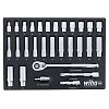 Wiha 33895 29 Pcs 1/2" Drive Professional Standard & Deep Socket Tray Set-metric New. Price: $144.35.