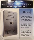 Drywall Paint Electrical Outlet Cutout Tool Lid 2X 10 Pack Gang Box 20PC Total New. Price: $24.44.