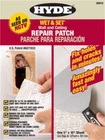 Hyde 09910 White Composite Wet And Set Wall & Ceiling Repair Patch 15 LX5 In. New. Price: $11.00.