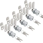 Cabinet Cam Locks Keyed Alike 1" Cylinder Chrome Toolbox Rv Mailbox Vending New. Price: $23.70.