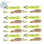 8 Pack 2" 15' Ratchet Straps W/j Hook 5000 Lb Heavy Duty Tie Downs New. Price: $58.10.