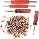 Aracey Tire Repair Tool Set - 4 X Dual Single Head Valve Core Remover And 100 Pi New. Price: $20.39.