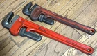 Snap On Tools 18" 14" External Pipe Wrench Set Adjustable Pliers Lot Usa Used. Price: $144.00.