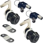 2 Pack Black Toolbox Locks With Keys 5/8 Inch Tubular Cam Keyed Alike... New. Price: $22.04.