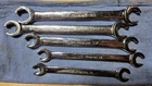Snap-on Rxf Series Flare Nut Wrench Set 5PC Metric/sae Double End Chrome Used. Price: $225.00.