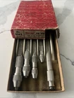 Vintage L.s. Starrett No. S162 Pin Vises Set (4) W/box Machinist Tools Usa Made! Used. Price: $79.50.