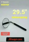 3" Blue Point By Snap Tools Inspection Mirror Mechanic Telescoping Swivel New. Price: $39.95.