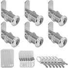 Cabinet Locks With Keys, 1-1/2" Long Cam Keyed Alike, Secure Files Drawe... New. Price: $31.42.
